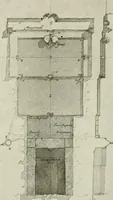 An illustration from Small French buildings; the architecture of town and country, comprising cottages, farmhouses, minor chateaux or manors with their farm groups, small town dwellings, and a few churches (1921)