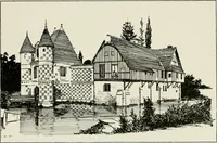 An illustration from Small French buildings; the architecture of town and country, comprising cottages, farmhouses, minor chateaux or manors with their farm groups, small town dwellings, and a few churches (1921)