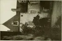 An illustration from Small French buildings; the architecture of town and country, comprising cottages, farmhouses, minor chateaux or manors with their farm groups, small town dwellings, and a few churches (1921)