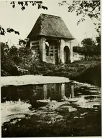 An illustration from Small French buildings; the architecture of town and country, comprising cottages, farmhouses, minor chateaux or manors with their farm groups, small town dwellings, and a few churches (1921)