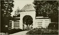 An illustration from Small French buildings; the architecture of town and country, comprising cottages, farmhouses, minor chateaux or manors with their farm groups, small town dwellings, and a few churches (1921)