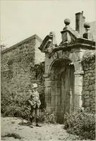 An illustration from Small French buildings; the architecture of town and country, comprising cottages, farmhouses, minor chateaux or manors with their farm groups, small town dwellings, and a few churches (1921)