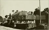 An illustration from Small French buildings; the architecture of town and country, comprising cottages, farmhouses, minor chateaux or manors with their farm groups, small town dwellings, and a few churches (1921)