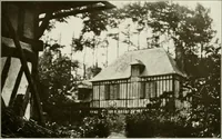 An illustration from Small French buildings; the architecture of town and country, comprising cottages, farmhouses, minor chateaux or manors with their farm groups, small town dwellings, and a few churches (1921)