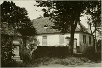 An illustration from Small French buildings; the architecture of town and country, comprising cottages, farmhouses, minor chateaux or manors with their farm groups, small town dwellings, and a few churches (1921)