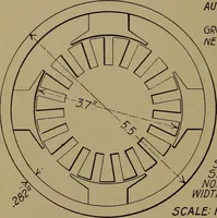 An illustration from Small motors, transformers, electromagnets; a practical presentation of design and construction data for small motors, small low- and high-tension transformers, electromagnets, and induction coils (1920)