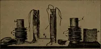 An illustration from Small motors, transformers, electromagnets; a practical presentation of design and construction data for small motors, small low- and high-tension transformers, electromagnets, and induction coils (1920)