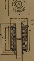 An illustration from Small motors, transformers, electromagnets; a practical presentation of design and construction data for small motors, small low- and high-tension transformers, electromagnets, and induction coils (1920)