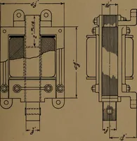 An illustration from Small motors, transformers, electromagnets; a practical presentation of design and construction data for small motors, small low- and high-tension transformers, electromagnets, and induction coils (1920)