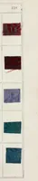 An illustration from Smith's Practical dyer's guide : containing five hundred dyed patterns, to each of which a genuine receipt is given : the work comprises practical instructions in the dyeing of silk, cotton, and wool, in a raw and manufactured state, also instructions for dyeing plain and mixed fabrics ... also receipts for making all the dye spirits with which to dye every colour in the work (1880)