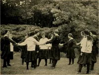 An illustration from Social games and group dances; a collection of games and dances suitable for community and social use (1919)