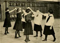 An illustration from Social games and group dances; a collection of games and dances suitable for community and social use (1919)