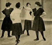 An illustration from Social games and group dances; a collection of games and dances suitable for community and social use (1919)