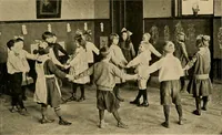 An illustration from Social games and group dances; a collection of games and dances suitable for community and social use (1919)