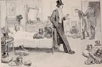 An illustration from Social ladder / drawings by Charles Dana Gibson. (1902)