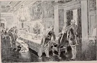 An illustration from Social ladder / drawings by Charles Dana Gibson. (1902)