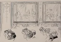An illustration from Social ladder / drawings by Charles Dana Gibson. (1902)