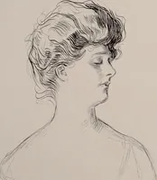 An illustration from Social ladder / drawings by Charles Dana Gibson. (1902)