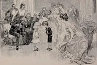 An illustration from Social ladder / drawings by Charles Dana Gibson. (1902)