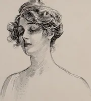An illustration from Social ladder / drawings by Charles Dana Gibson. (1902)