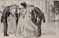 An illustration from Social ladder / drawings by Charles Dana Gibson. (1902)