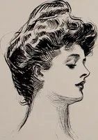 An illustration from Social ladder / drawings by Charles Dana Gibson. (1902)