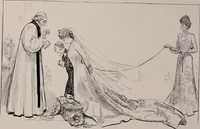 An illustration from Social ladder / drawings by Charles Dana Gibson. (1902)