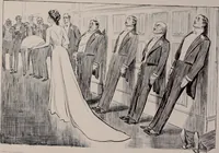 An illustration from Social ladder / drawings by Charles Dana Gibson. (1902)