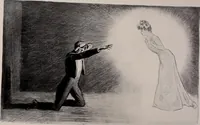 An illustration from Social ladder / drawings by Charles Dana Gibson. (1902)