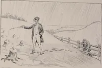 An illustration from Social ladder / drawings by Charles Dana Gibson. (1902)