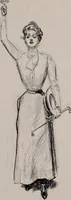 An illustration from Social ladder / drawings by Charles Dana Gibson. (1902)