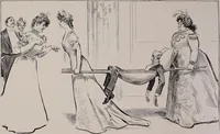 An illustration from Social ladder / drawings by Charles Dana Gibson. (1902)