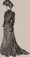 An illustration from Social ladder / drawings by Charles Dana Gibson. (1902)