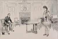 An illustration from Social ladder / drawings by Charles Dana Gibson. (1902)