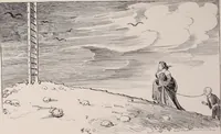 An illustration from Social ladder / drawings by Charles Dana Gibson. (1902)
