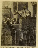 Picture 16 of 55 from Societas Jesu apostolorum imitatrix, sive Gesta praeclara et virtutes eorum, qui è Societate Jesu in procuranda salute animarum, per apostolicas missiones, conciones, sacramentorum ministeria, evangelij inter fideles & infideles propagationem, ceteráque munia apostolica, per totum orbem terrarum speciali zelo desudâ[ve]runt. Pars prima Societatis Jesu Europaeae. (1694), leaf 291