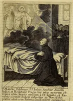 An illustration from Societas Jesu apostolorum imitatrix, sive Gesta praeclara et virtutes eorum, qui è Societate Jesu in procuranda salute animarum, per apostolicas missiones, conciones, sacramentorum ministeria, evangelij inter fideles & infideles propagationem, ceteráque munia apostolica, per totum orbem terrarum speciali zelo desudâ[ve]runt. Pars prima Societatis Jesu Europaeae. (1694)