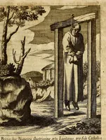 Picture 19 of 46 from Societas Jesu usque ad sanguinis et vitae profusionem militans, in Europa, Africa, Asia, et America, contra gentiles, Mahometanos, Judaeos, Haereticos, impios, pro Deo, fide, ecclesia, pietate. : Sive Vita, et mors eorum, qui ex Societate Jesu in causa fidei, & virtutis propugnatae, violentâ morte toto orbe sublati sunt. (1675), leaf 229