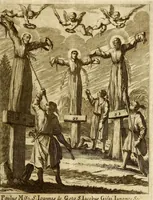 Picture 23 of 46 from Societas Jesu usque ad sanguinis et vitae profusionem militans, in Europa, Africa, Asia, et America, contra gentiles, Mahometanos, Judaeos, Haereticos, impios, pro Deo, fide, ecclesia, pietate. : Sive Vita, et mors eorum, qui ex Societate Jesu in causa fidei, & virtutis propugnatae, violentâ morte toto orbe sublati sunt. (1675), leaf 283