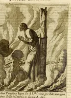 Picture 29 of 46 from Societas Jesu usque ad sanguinis et vitae profusionem militans, in Europa, Africa, Asia, et America, contra gentiles, Mahometanos, Judaeos, Haereticos, impios, pro Deo, fide, ecclesia, pietate. : Sive Vita, et mors eorum, qui ex Societate Jesu in causa fidei, & virtutis propugnatae, violentâ morte toto orbe sublati sunt. (1675), leaf 383
