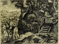 An illustration from Solitvdo, sive vitae foeminarvm anachoritarvm (1606)
