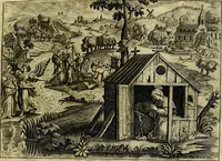 An illustration from Solitvdo, sive vitae foeminarvm anachoritarvm (1606)
