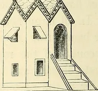 An illustration from Some account of domestic architecture in England from Edward I to Richard II, with notices of foreign examples and numerous illustrations of existing remains from original drawings (1882)