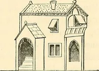 An illustration from Some account of domestic architecture in England from Edward I to Richard II, with notices of foreign examples and numerous illustrations of existing remains from original drawings (1882)