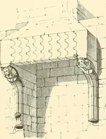 An illustration from Some account of domestic architecture in England from Edward I to Richard II, with notices of foreign examples and numerous illustrations of existing remains from original drawings (1882)