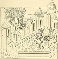 An illustration from Some account of domestic architecture in England from Edward I to Richard II, with notices of foreign examples and numerous illustrations of existing remains from original drawings (1882)