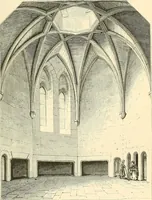 An illustration from Some account of domestic architecture in England from Edward I to Richard II, with notices of foreign examples and numerous illustrations of existing remains from original drawings (1882)