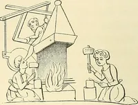 An illustration from Some account of domestic architecture in England from Edward I to Richard II, with notices of foreign examples and numerous illustrations of existing remains from original drawings (1882)