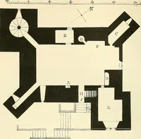 An illustration from Some account of domestic architecture in England from Edward I to Richard II, with notices of foreign examples and numerous illustrations of existing remains from original drawings (1882)