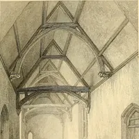 An illustration from Some account of domestic architecture in England from Edward I to Richard II, with notices of foreign examples and numerous illustrations of existing remains from original drawings (1882)